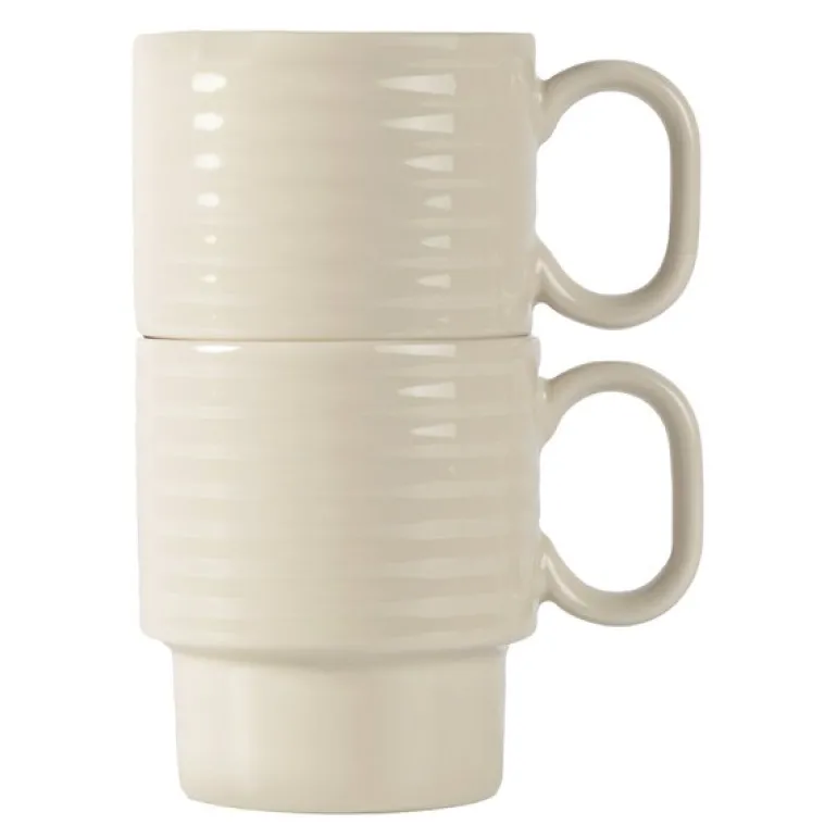 Coffee & More kaffekrus 30 cl 2 stk beige