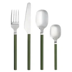 Confetti bestikksett 16 deler olive