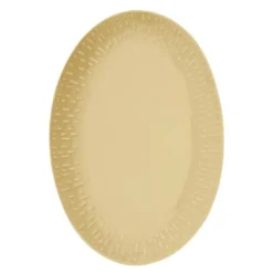 Confetti ovalt fat 36x25,5 cm mustard