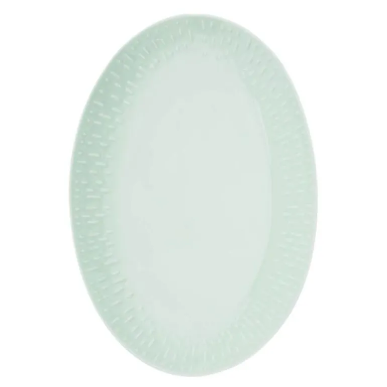 Confetti ovalt fat 36x25,5 cm pistachio