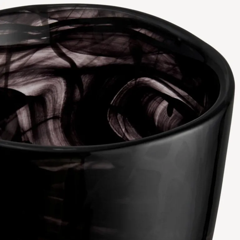 Contrast vase 20 cm svart/svart