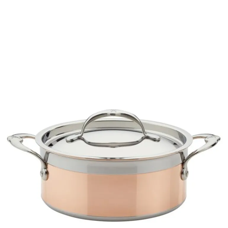 Copperbond gryte med lokk 2,8L kobber
