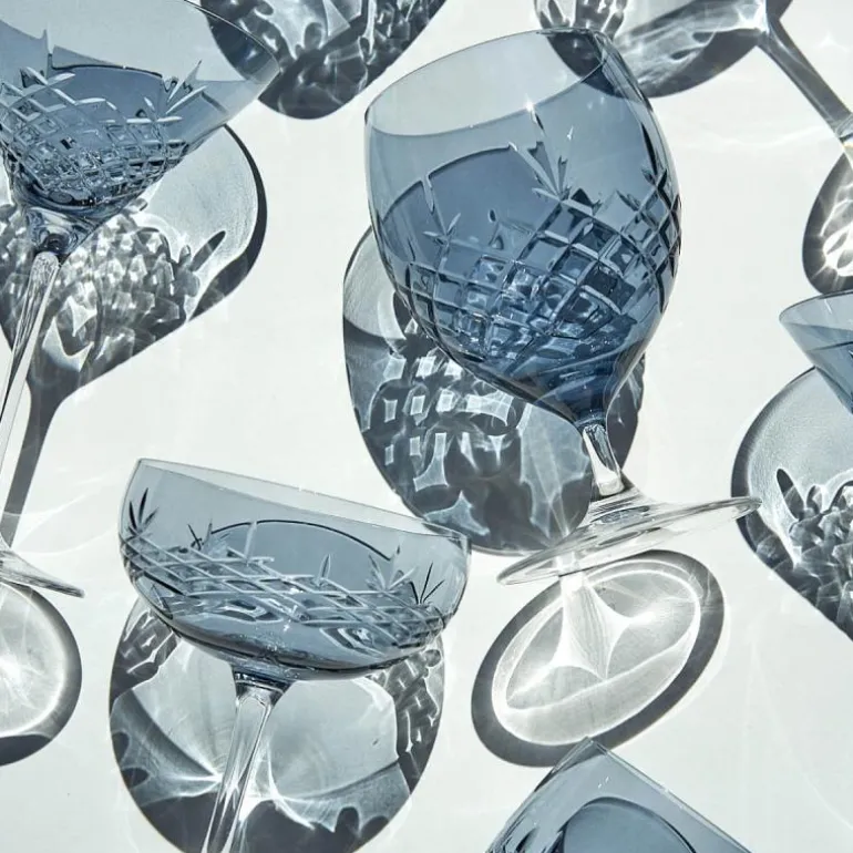 Crispy Eightball glass 55 cl 2 stk sapphire