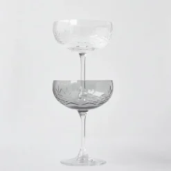 Crispy Gatsby champagneskål 30 cl 2 stk dark