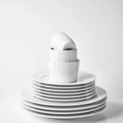Crispy Porcelain middagstallerken 27 cm hvit