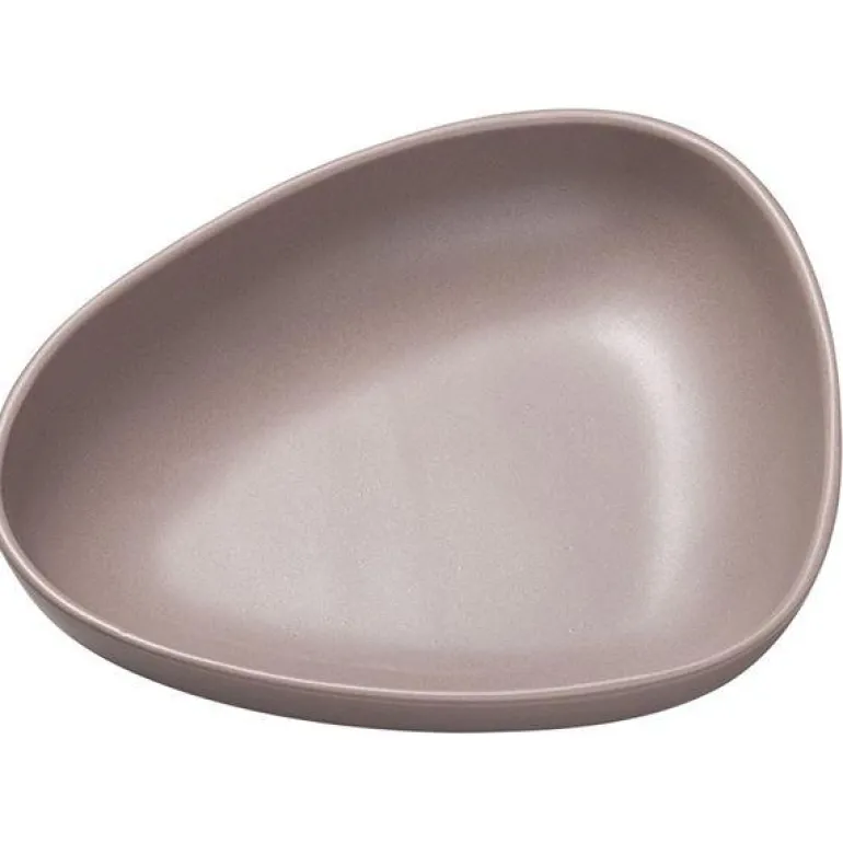 Curve Stoneware dyp tallerken 22x19 cm varm grå