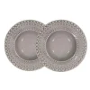 Daisy dyp tallerken 21 cm 2 stk soft grey