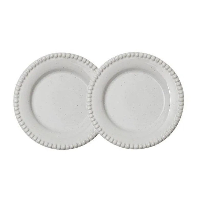 Daria asjett 18 cm 2 stk cotton white