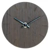 Dark Oak klokke 12 cm mørk eik m/svart viser