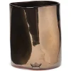 Dented redskapskrukke 19 cm bronse