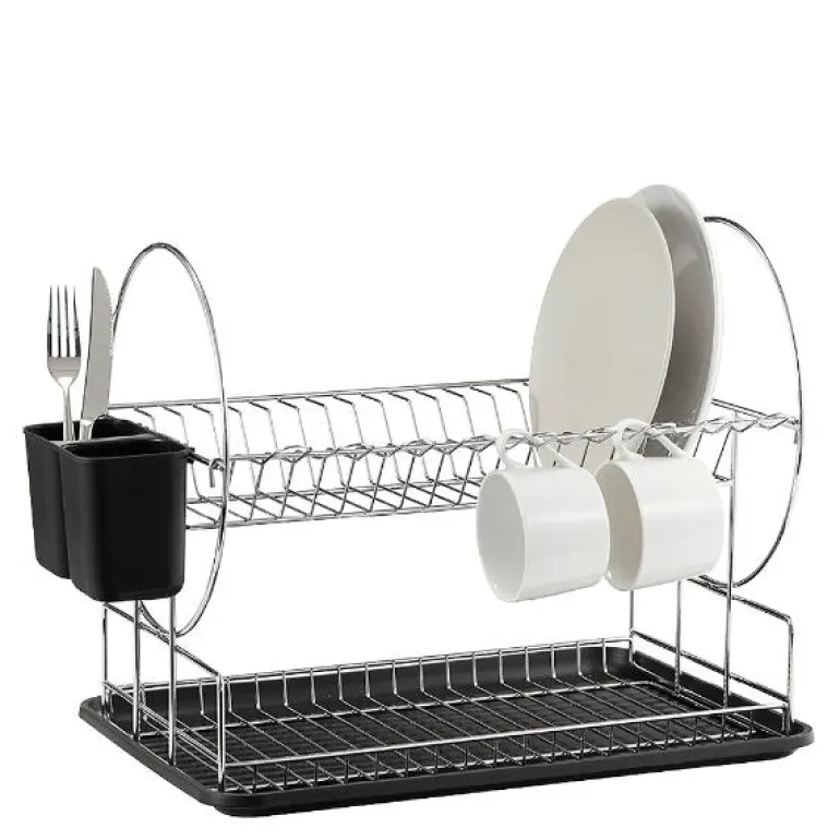 Disa oppvaskstativ med bestikkholder 47x34x32 cm