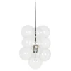 DIY taklampe 12 glasskuler klar