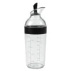 Dressingflaske 22 cm klar/svart