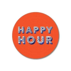 Drikkeunderlag 10 cm happy hour