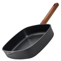 ECO Logic QXR stekepanne firkantet 24 cm fast trehåndtak