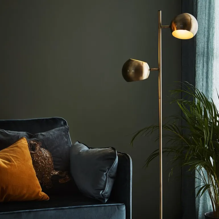 Edgar gulvlampe 145 cm antik