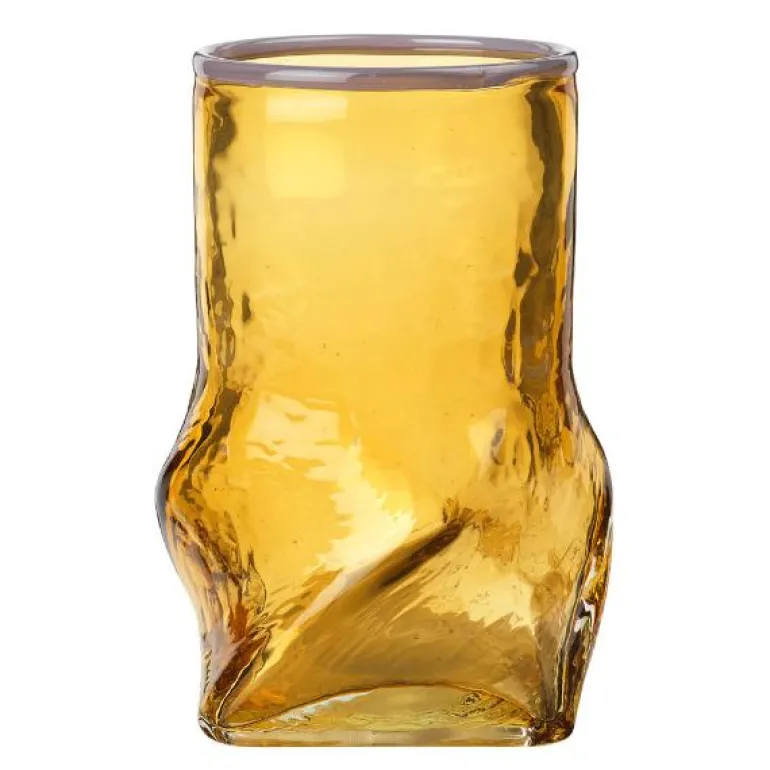 Ellen vase 22 cm harvest gold/light purple