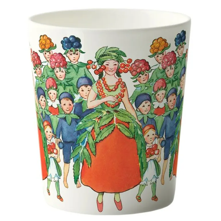 Elsa Beskow august krus 28 cl hvit
