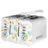 Elveden brødrister 4 skiver white/silver