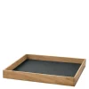 Even teak brett 29,4x29,4 cm nupo antrasitt