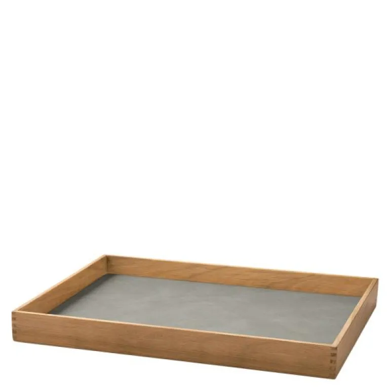 Even teak brett 27,9x35,9 cm nupo lys grå