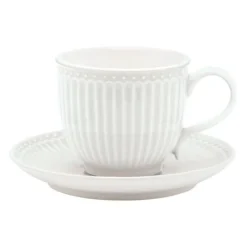 Everyday Alice kopp med fat 20 cl white