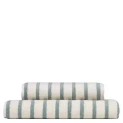 Everyday stripe håndkle 50x90 cm aqua