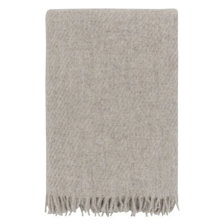 Falketind ullpledd 120x180 cm naturlig beige