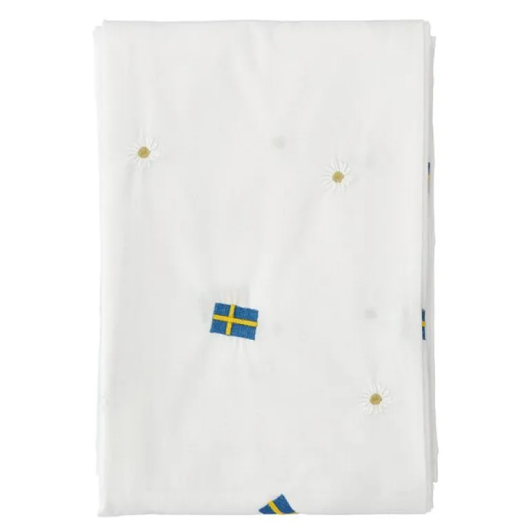 Festlig duk 140x270 cm hvit