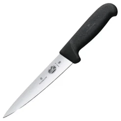 Fibrox utbeiningskniv stiv 18 cm svart
