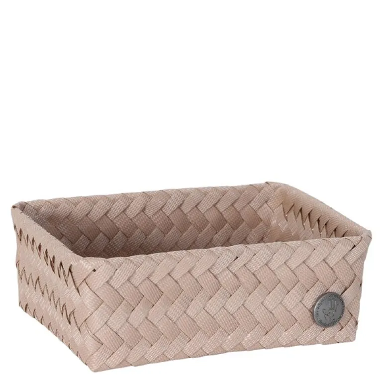 Fit liten oppbevaringskurv 18x12x7 cm caffè latte