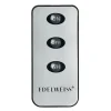 Fjernkontroll 4x8 cm sølv til LED lys