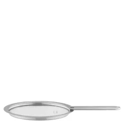 Flatt lokk 13 cm glass