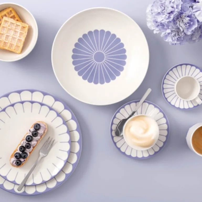 Fleur bleu fat til kaffekopp 14,8 cm blå