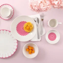 Fleur cassis fat til kaffekopp 14,8 cm rosa