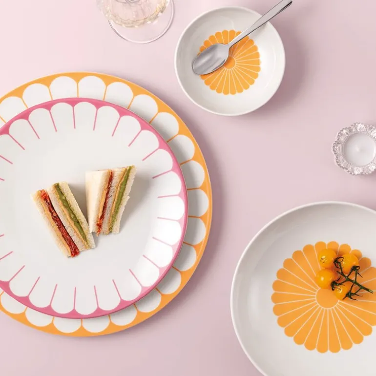 Fleur soleil dessertskål 13 cm 11 cl gul