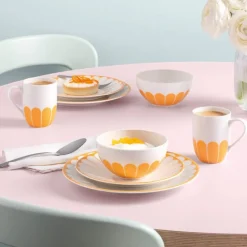 Fleur soleil frokostbolle 14 cm 43 cl gul