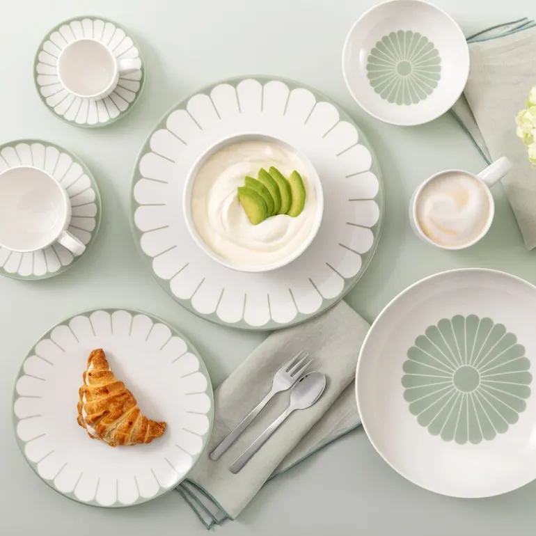Fleur vert frokosttallerken/desserttallerken 21 cm grønn