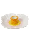 Flora lysestake 12,5 cm beige/rosa
