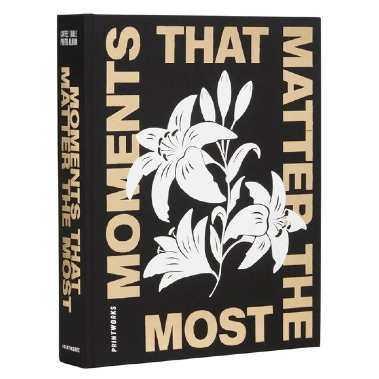 Fotoalbum moments that matters the most svart