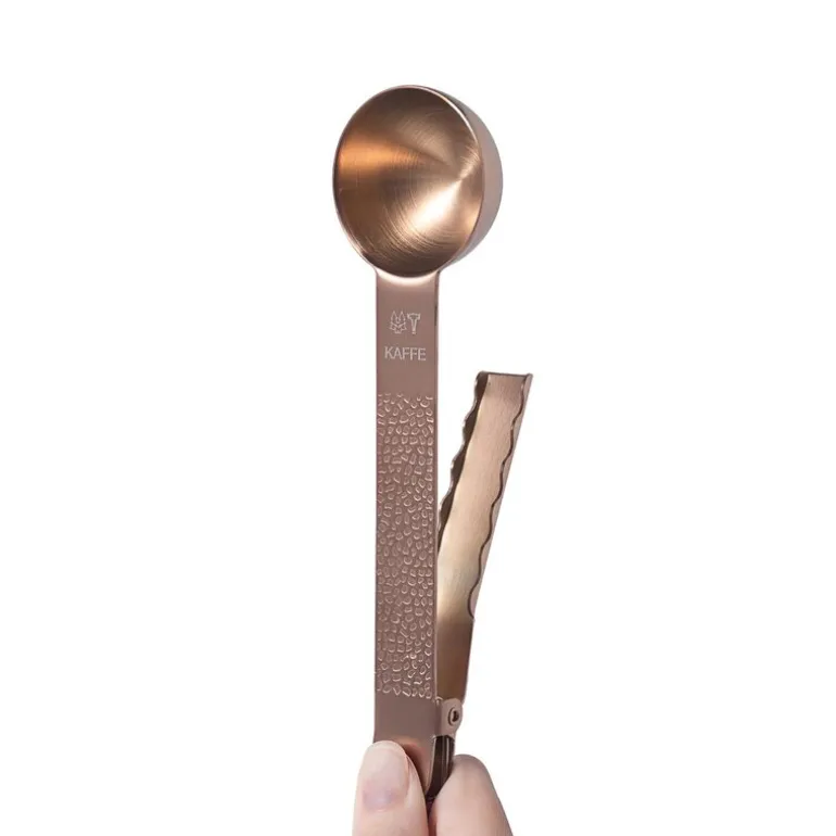 Frost kaffeskje m/klemme kobber