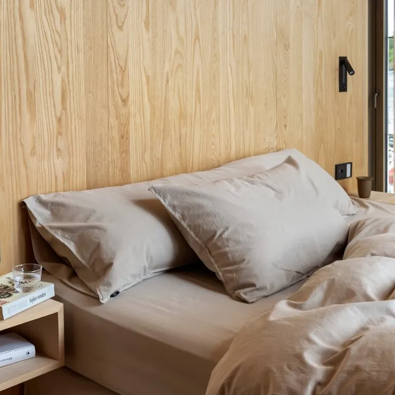 Frøya laken 160x200 cm beige