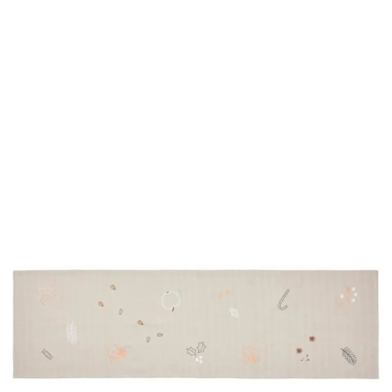 Fryd juleløper 40x140 cm varmgrå/gull