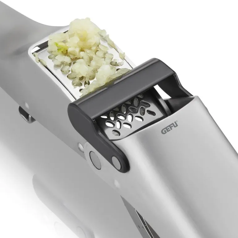 Garlico hvitløkspresse 20,6 cm stål/svart