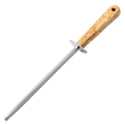 Gourmet slipestål m/trehåndtak 20 cm