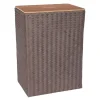 Grand superb skittentøyskurv m/lokk 44x31x60 cm taupe