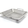 Grillwok perforert 39x3,5x5 cm rustfritt stål