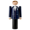 Groom 18 cm blå/svart/hvit