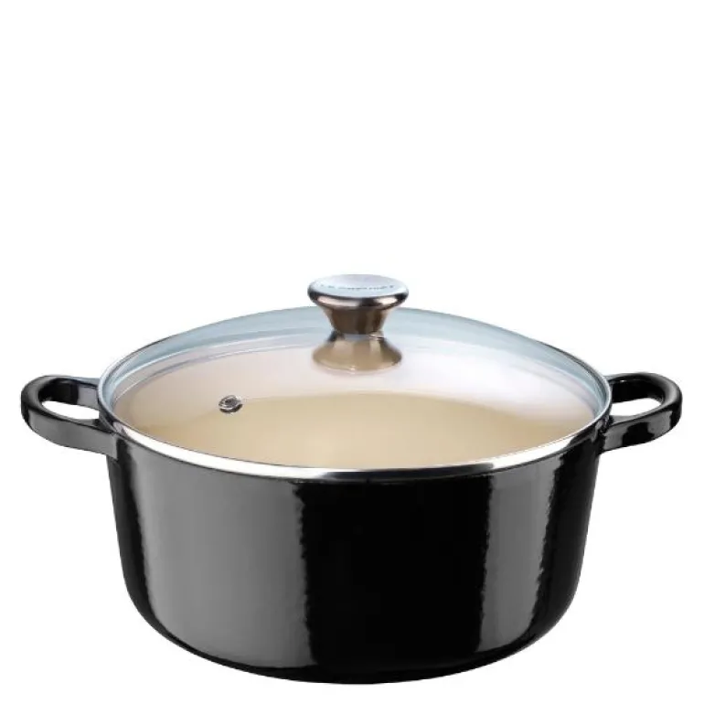 Gryte m/glasslokk 4,2L black