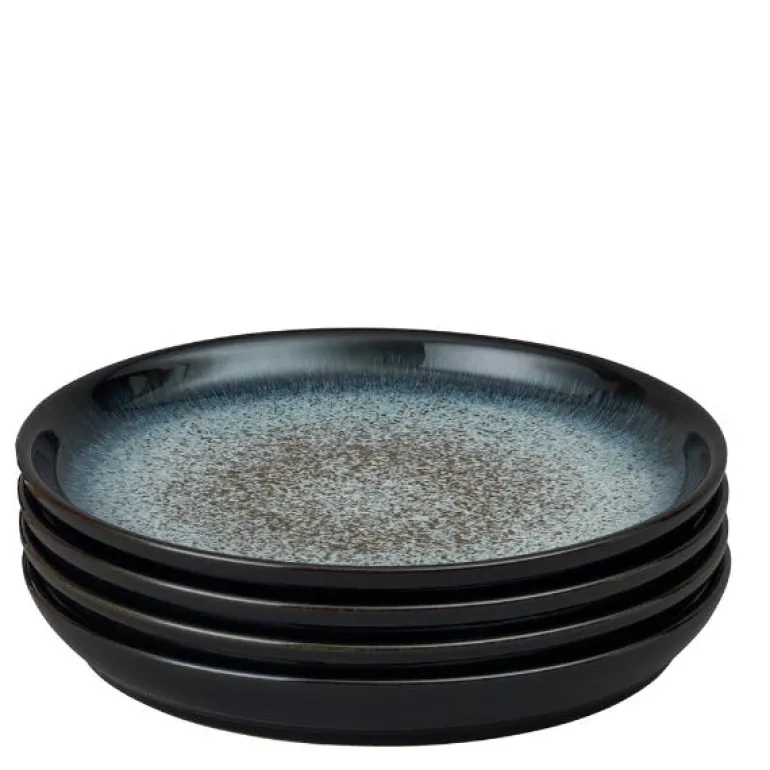 Halo tallerken Coupe 26 cm 4 stk blå/svart